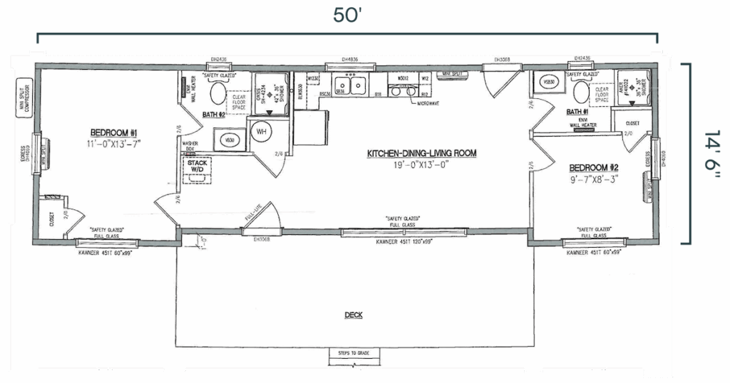 Floorplan of the Kiononia cabin by Dwellity