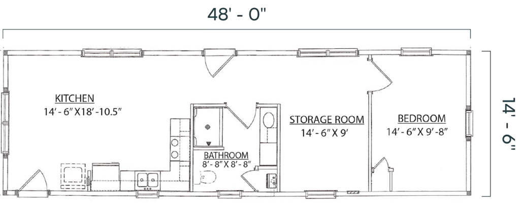 Redwood Lodge Style 1 Floor Plan