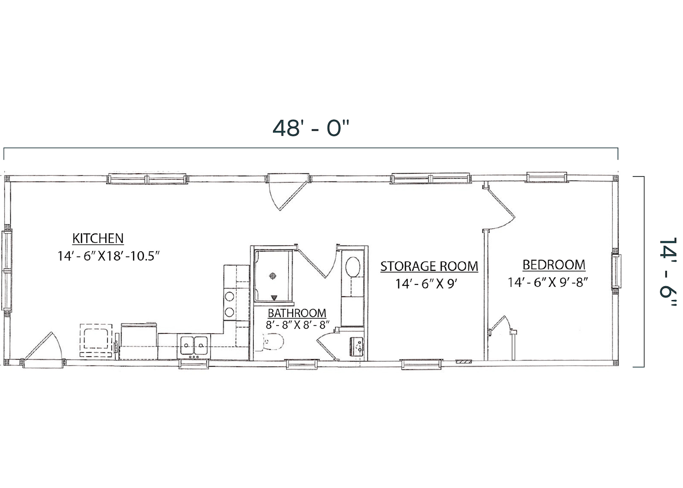 Redwood Lodge 1 floorplan layout