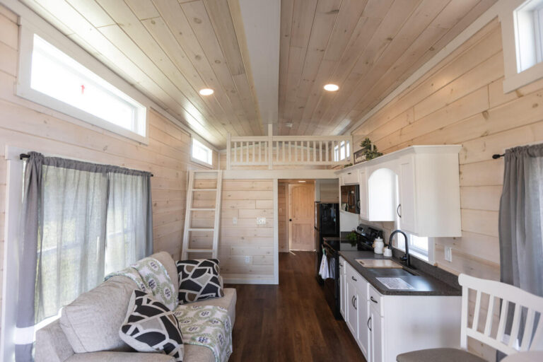 Summit-View cabin by dwellity interior view of kitchen bedrooms and loft