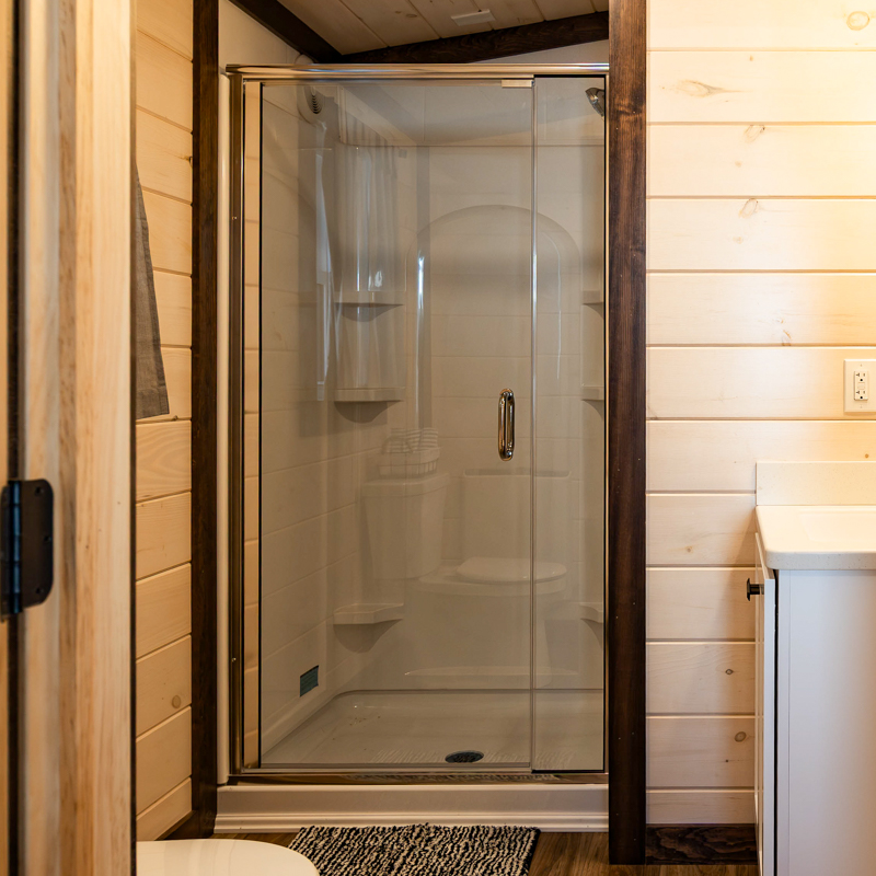 42" Swinging Shower Door Chrome