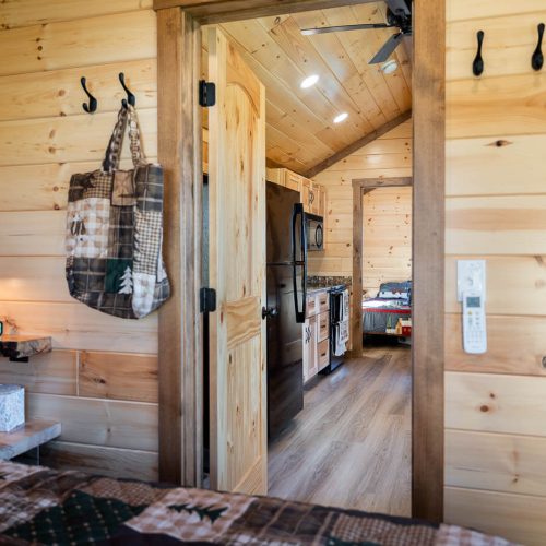 Beaverdam Style 1 Bedroom Doorway to Kitchen