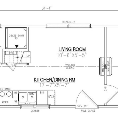 Beaverdam Style 2 floorplan layout