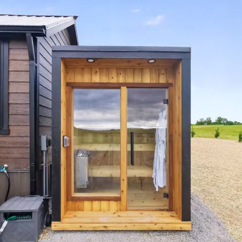 Beaverdam Style 2 with Porch Custom Sauna Addition