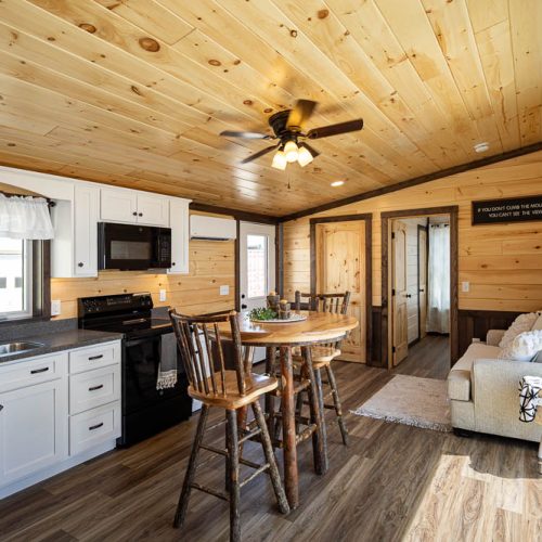 Kiononia Lodge Living Area and Kitchen