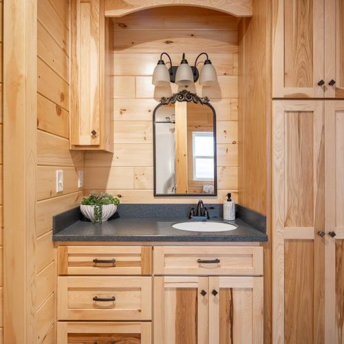 Cedar Ridge Lodge Bathroom Vanity and Cabinets