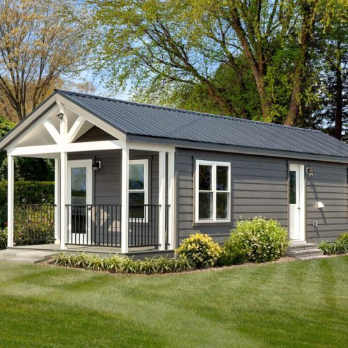 redwood lodge style 2 cabin with yard by dwellity