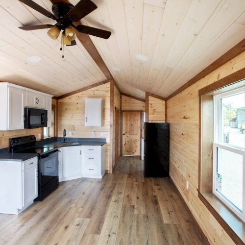 Redwood Lodge Style 2 Kitchen and Living Area