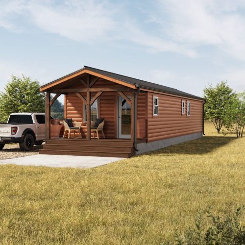 Redwood Lodge Style 3 Exterior Front View
